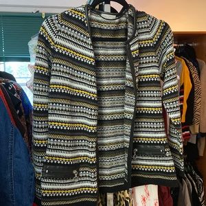 Knit sweater jacket